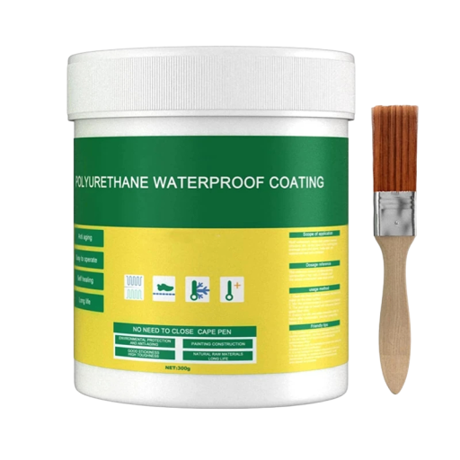 Vattentätt multifunktionslim 500g Transparent spackelisoleringslim med borste