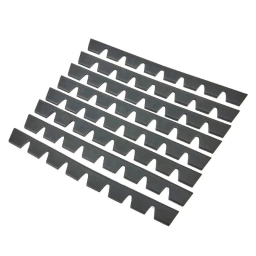 Védőelemek a lökhárítón szett 8 db karcolás ellen 35 x 2,8 cm műanyag fekete dekoratív csíkok az autó elejéhez