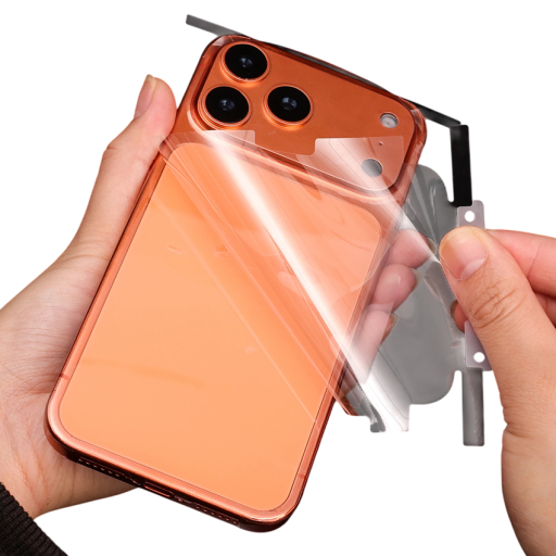 Védőfólia Oldalsókerettel és Hátsó Borítással az iPhone 17 Pro Max Mat Szerkezetű Hidrogél Átlátszó Mobilvédő Karcok Ellen