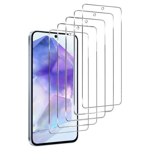 Védőüveg Samsung Galaxy A35-höz Karcálló 3 db-os készlet Edzett HD üveg oleofób réteggel Átlátszó kivitel Képernyővédelem