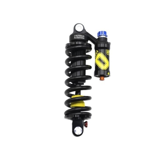 Veer Demper Achtervering Voor Mountainbike 190 x 50 mm 550 LBS Met Compensatietank Zwart En Geel Voor MTB Enduro En Afdalingen