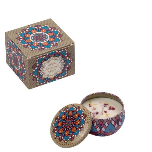 Vela perfumada en vaso 6×4 cm Aroma floral limoncillo Cera de soja Estilo vintage Hecho a mano Decoración Regalo Ceremonia de boda