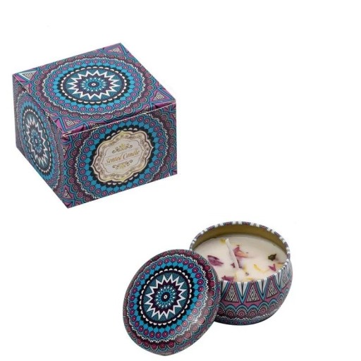 Vela perfumada en vaso 6×4 cm Cera de soja Aroma floral lavanda Estilo vintage Vela hecha a mano Decoración Regalo Ceremonia de boda