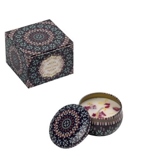 Vela perfumada en vaso de 6 × 4 cm, aroma floral, cera de soja de la Selva Negra, estilo vintage, hecha a mano, decoración, regalo, boda, ceremonia, hogar.