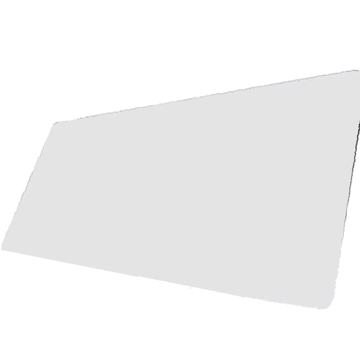 Veľká herná podložka pod myš a klávesnicu 80 x 40 cm, hrúbka 3 mm, na celý stôl, jednobarevná biela