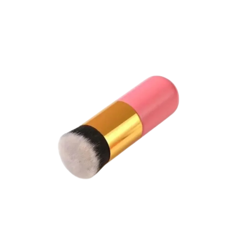 Velký malý štětec na make-up s houbou Štětec na BB krém Fixace make-upu Bez pudru Plastová rukojeť Nylonové štětiny 11 cm