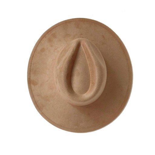 Velours cilindr 55–58 cm Brede rand 9,5 cm Elegante hoed van polyester en katoen Stijlvolle retro cilindr voor feestelijke kostuums