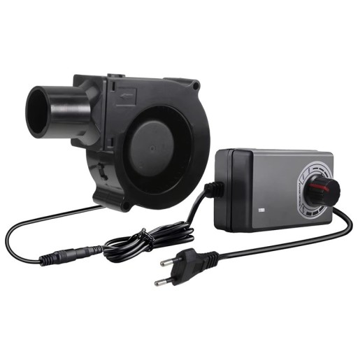 Ventilador manual para acender carvão para grelhados com regulação de velocidade 11,5 × 7,5 × 8,5 cm ventilador elétrico BBQ preto para grelhados, campismo e piqueniques