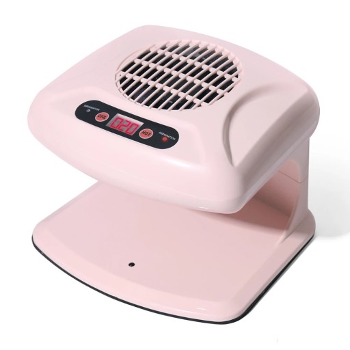 Ventilátor a sušič laku na nehty 400 W s teplým i studeným vzduchem ABS plast s displejem a dvojitou regulací teploty na rychlé sušení nehtů
