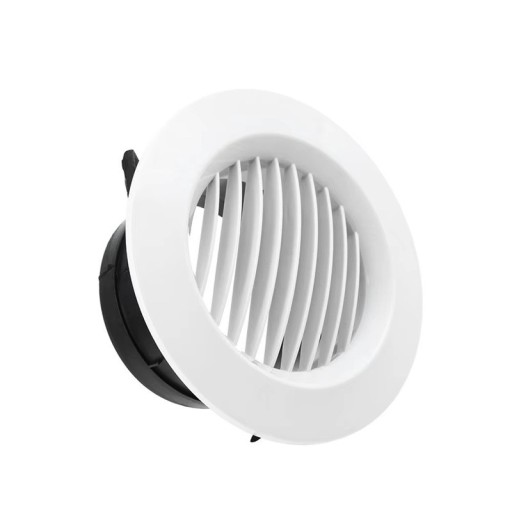 Ventilatorabdeckung für rundes Rohr 100 mm 145x72x92 mm Lüftungsgitter Lüftungsöffnung Schutzabdeckung für Abluftventil zur Luftzirkulation