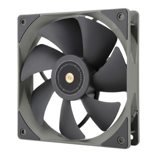 Ventilatore grigio TL-G12 120 x 120 x 25 mm con 7 pale e connettore a 4 pin 1500 giri/min per il raffreddamento del case del computer