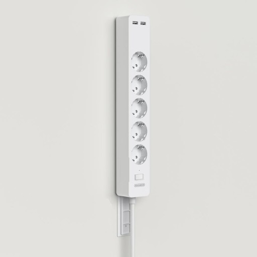 Verlengsnoer 5x stopcontact, 2x USB