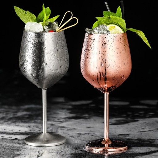 Verre à vin en acier inoxydable 2 pcs C192