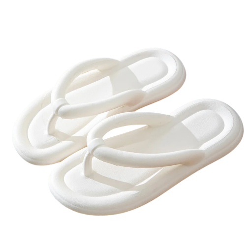 Verstärkte, bequeme Damen-Flip-Flops mit weicher Sohle. Rutschfeste Sommer-Hausschuhe für Zuhause und draußen. Leichte Schuhe mit Fußgewölbeunterstützung.