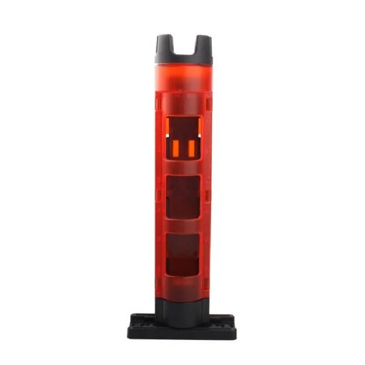 Verticale standaard voor visstokken houder voor visbox ongeveer 4,5 × 28 cm plastic organizer zwart voor visaccessoires
