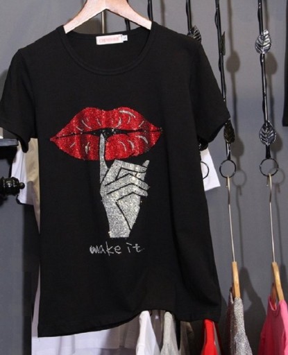 Verziertes Damen-T-Shirt B311