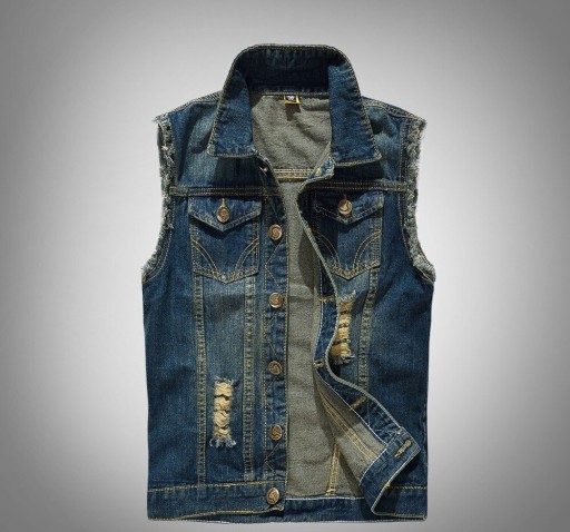 Vesta bărbătească din denim F1284