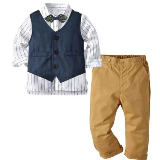 Vesta, cămașă și pantaloni pentru băieți B1357