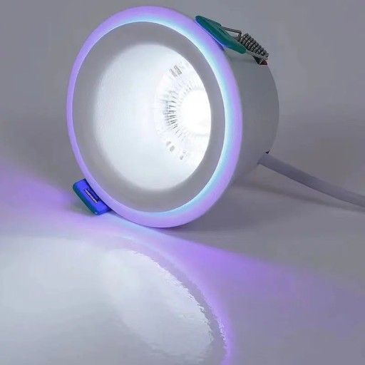 Vestavné LED bodové svietidlo farebné kulaté 85 mm stropné podhľadové svetlo úsporné zapustené osvetlenie