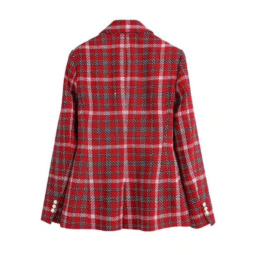 Veste à carreaux pour femmes B1280