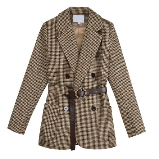 Veste à carreaux pour femmes B898