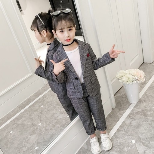 Veste à carreaux pour filles