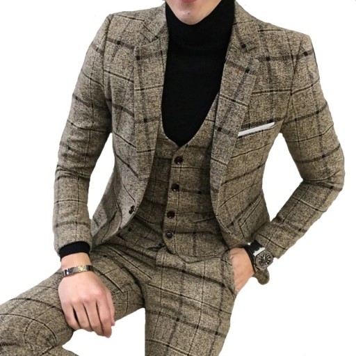 Veste à carreaux pour homme F351