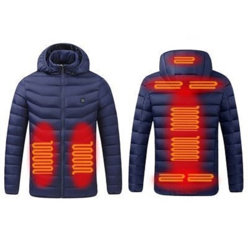 Veste d'hiver chauffante pour homme 11 zones T1163
