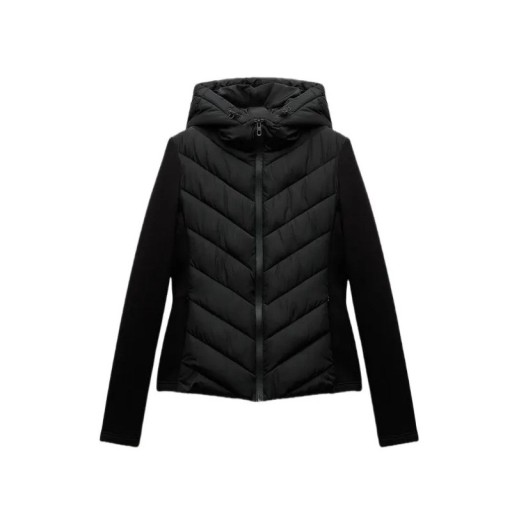 Veste d'hiver pour femmes Veste en polyester à fermeture éclair avec capuche Manteau chaud et confortable pour temps froid Veste d'hiver isolante pour un usage quotidien