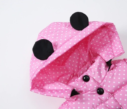 Veste d'hiver pour fille à pois J917