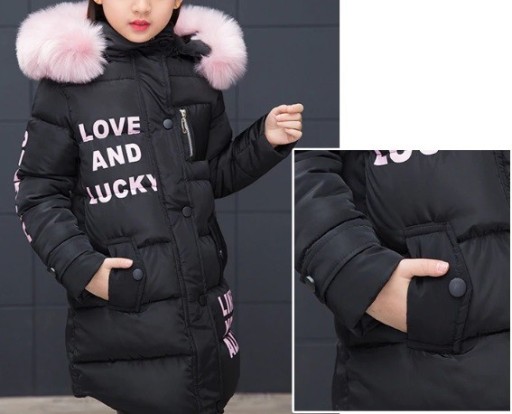 Veste d'hiver pour fille avec fourrure J1290