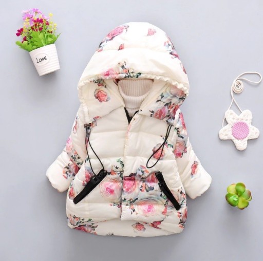 Veste d'hiver pour fille Rose J2501