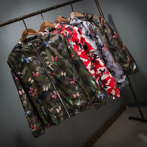 Veste de printemps/automne pour homme avec des papillons