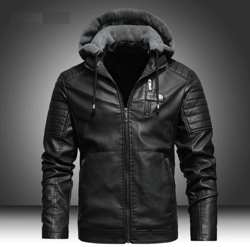Veste en cuir d'hiver pour homme F1080