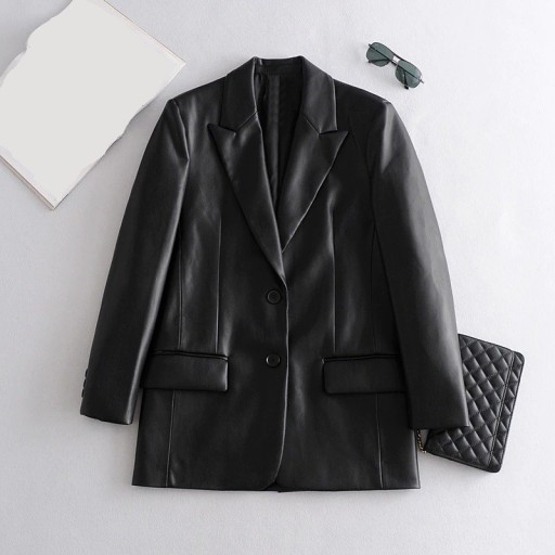 Veste en cuir pour femmes P1353