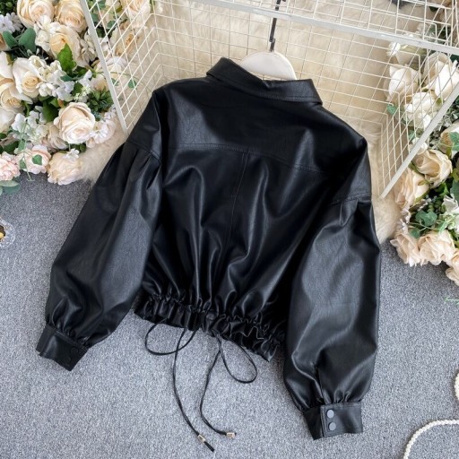 Veste en cuir pour femmes P1765