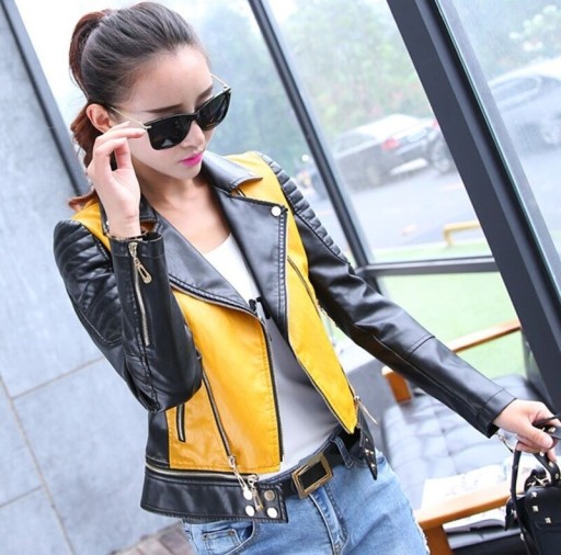 Veste en cuir pour femmes P2052