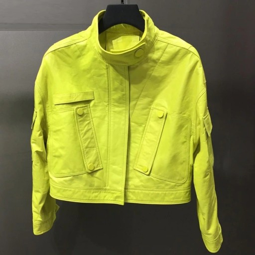 Veste en cuir pour femmes P2380