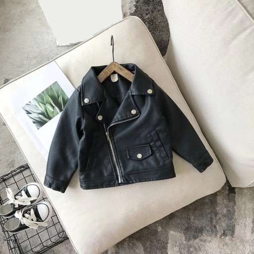 Veste en cuir pour fille L1885
