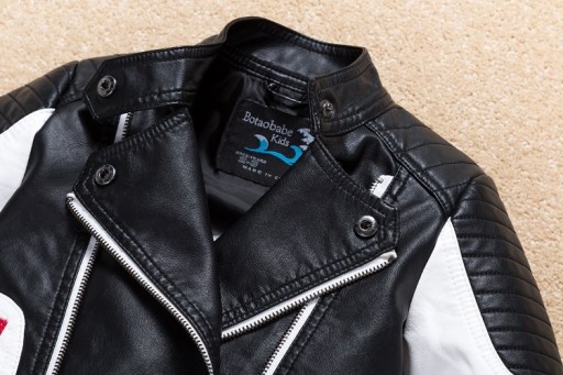 Veste en cuir pour garçon J1932
