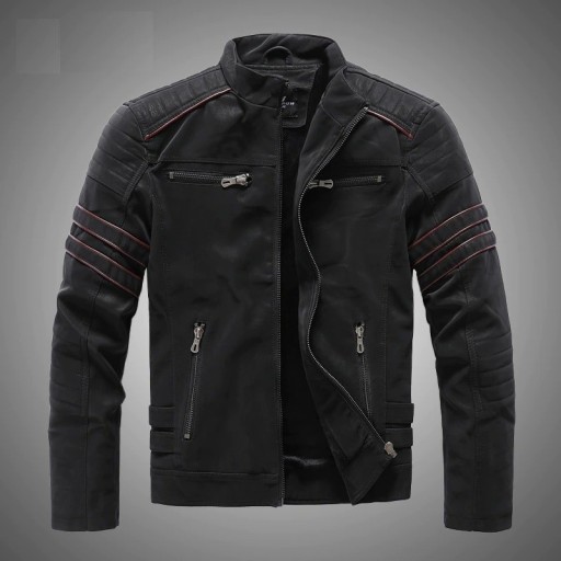 Veste en cuir pour homme F1070