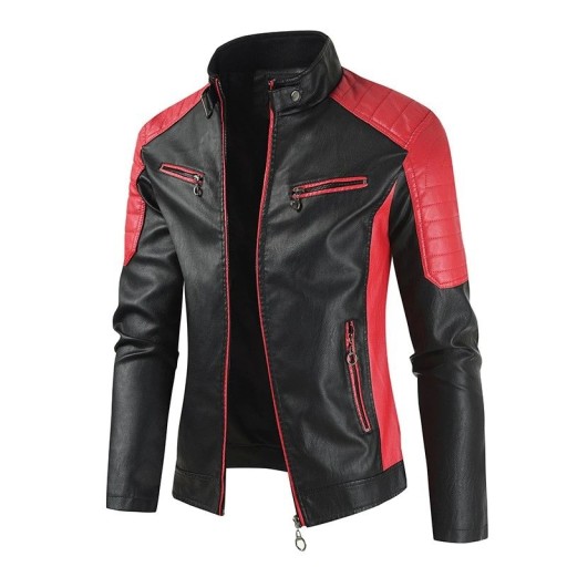 Veste en cuir pour homme F1125