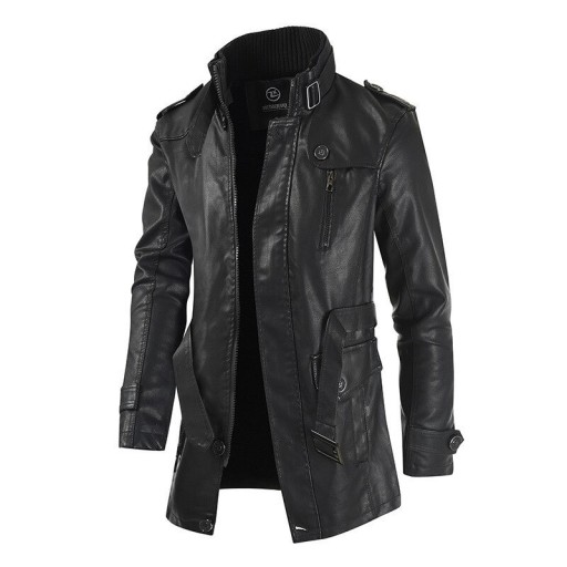 Veste en cuir pour homme F1226
