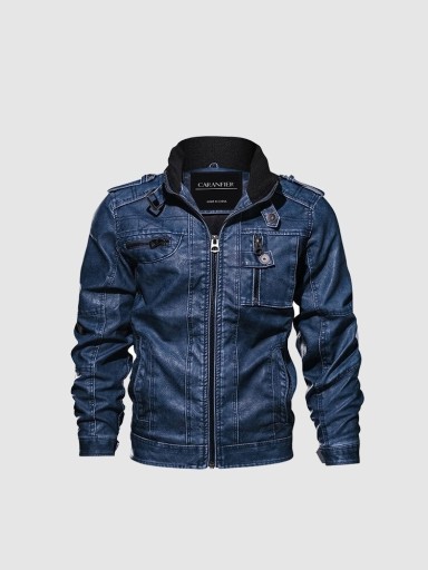 Veste en cuir pour homme F1248