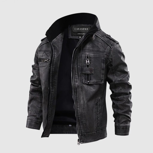 Veste en cuir pour homme F1248