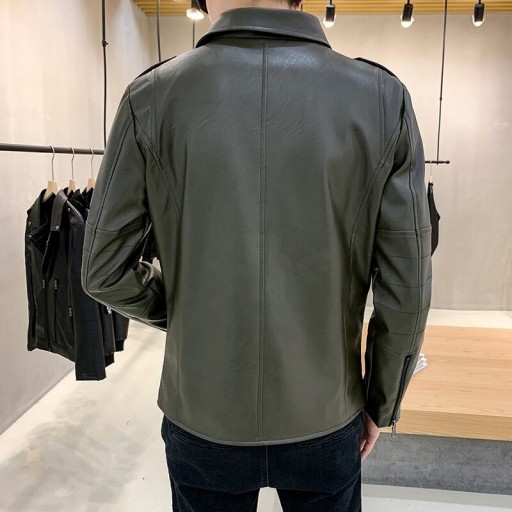 Veste en cuir pour homme F1286