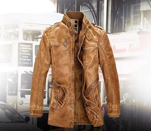 Veste en cuir pour homme J2065
