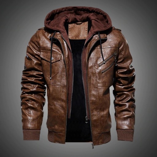 Veste en cuir pour homme S23