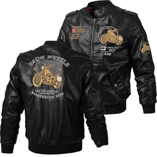 Veste en cuir pour homme S34