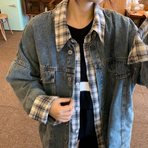 Veste en jean pour femmes P2080